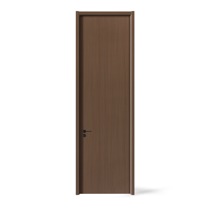 Black Walnut veinír curtha orthu PVC Interior Soladach Adhmad Doras